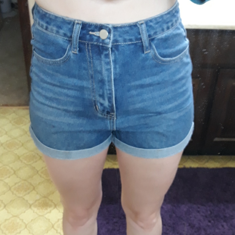 Blue jean shorts